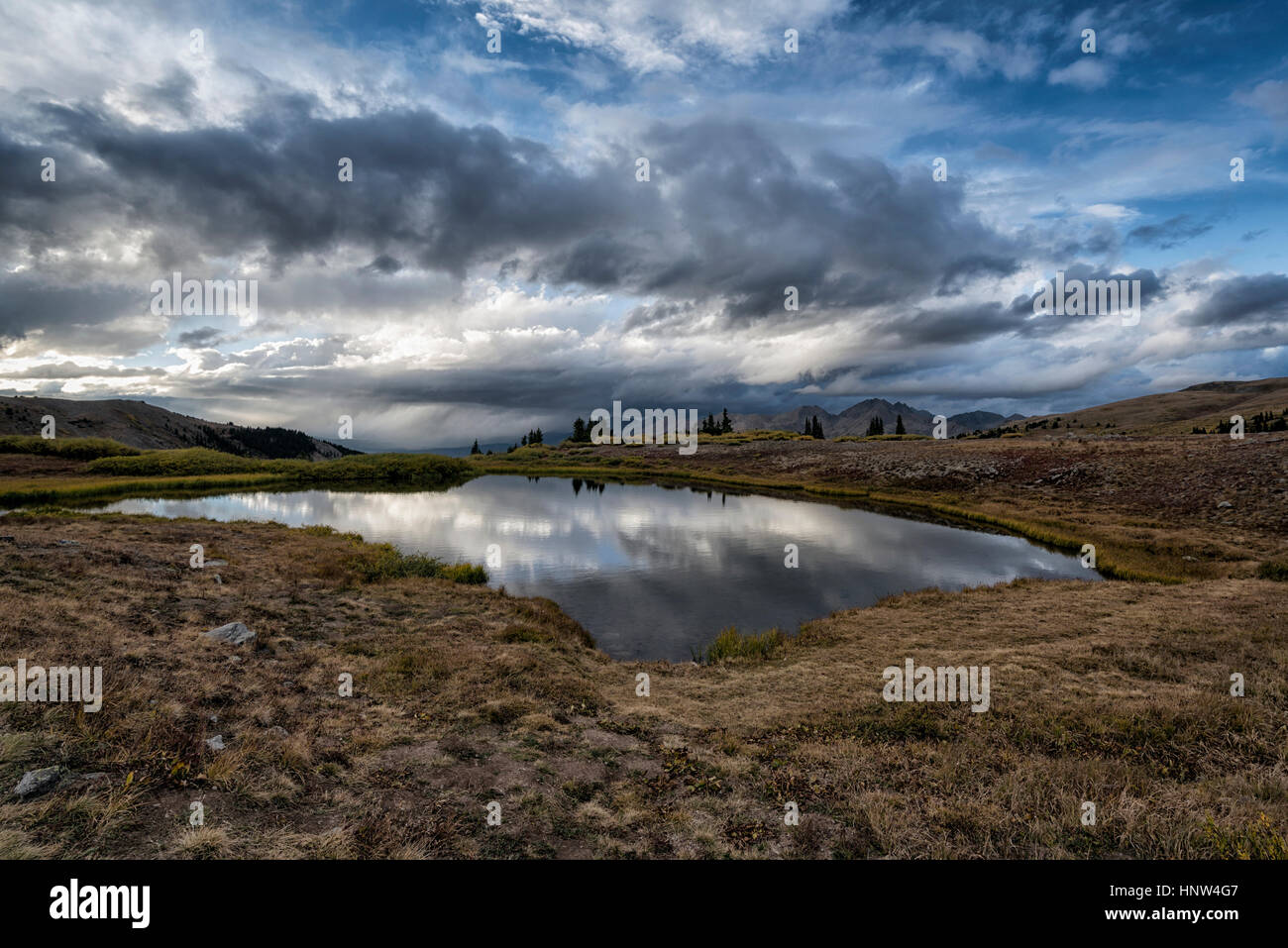 Clouds reflecting of the lake hi-res stock photography and images - Alamy