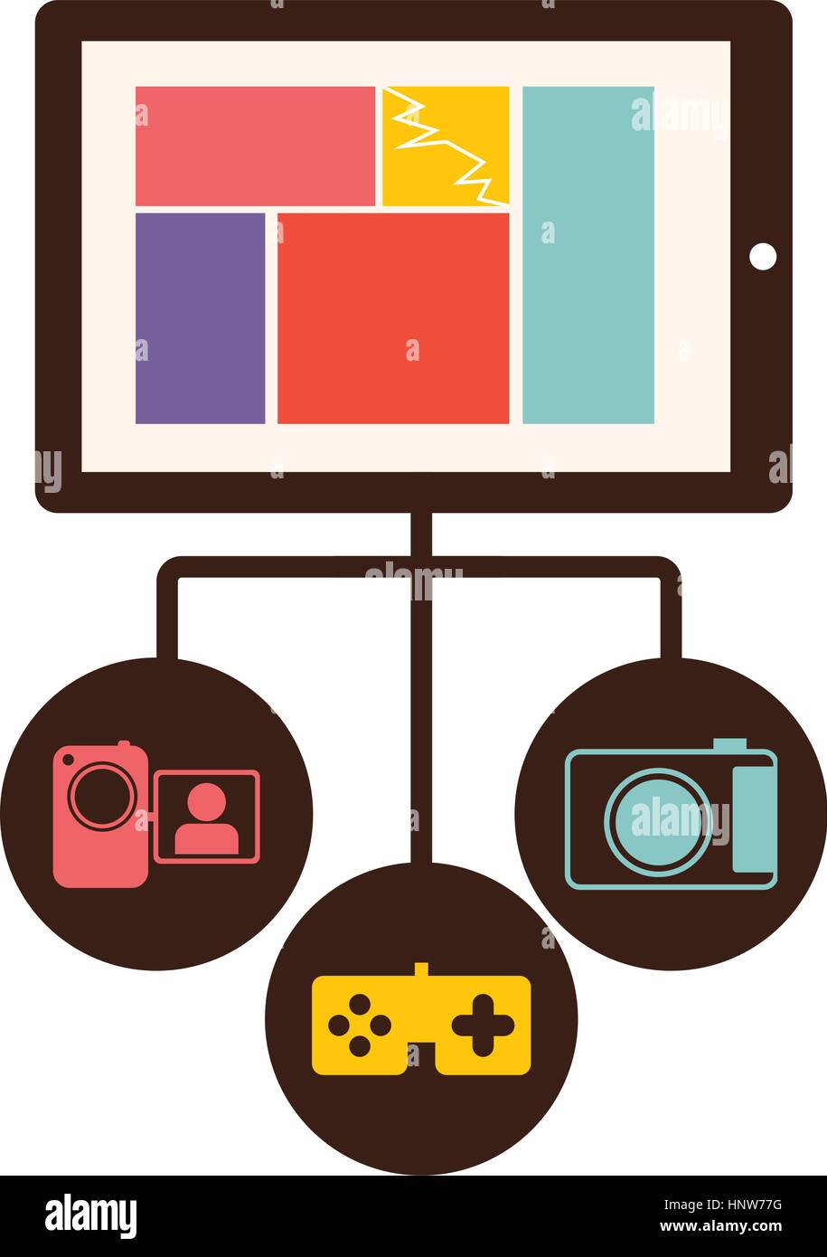 smartphone database server icon stock, vector illustration Stock Vector ...