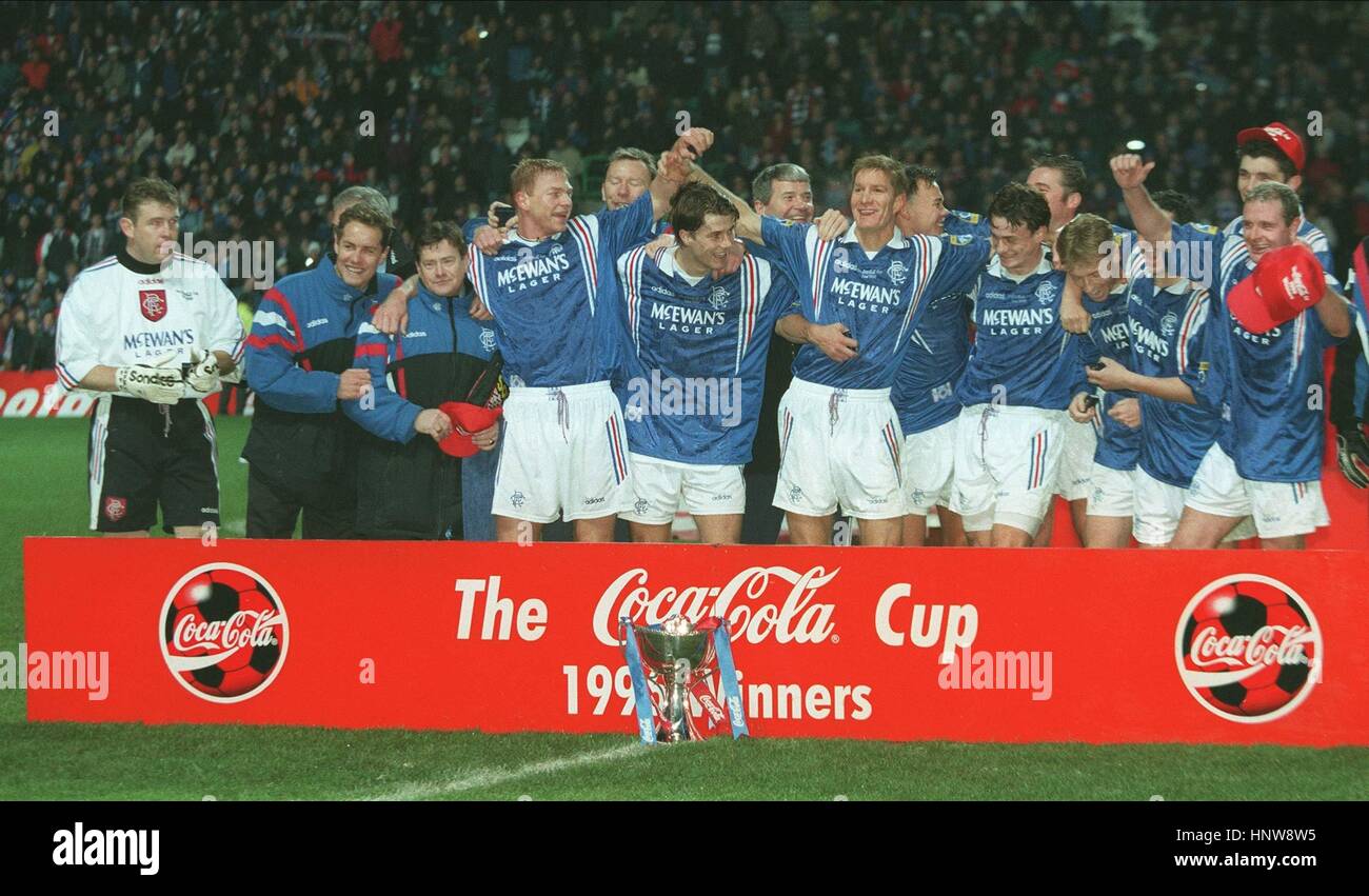 Rangers 1996 bench hi-res stock photography and images - Alamy
