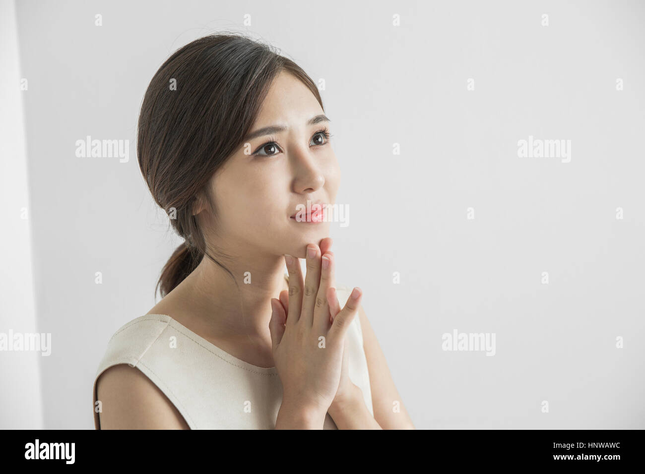 Excited young asian woman portrait hi-res stock photography and images ...