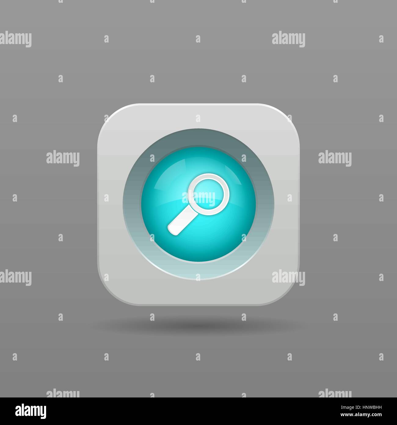 Search Button - Vector App Icon Stock Vector
