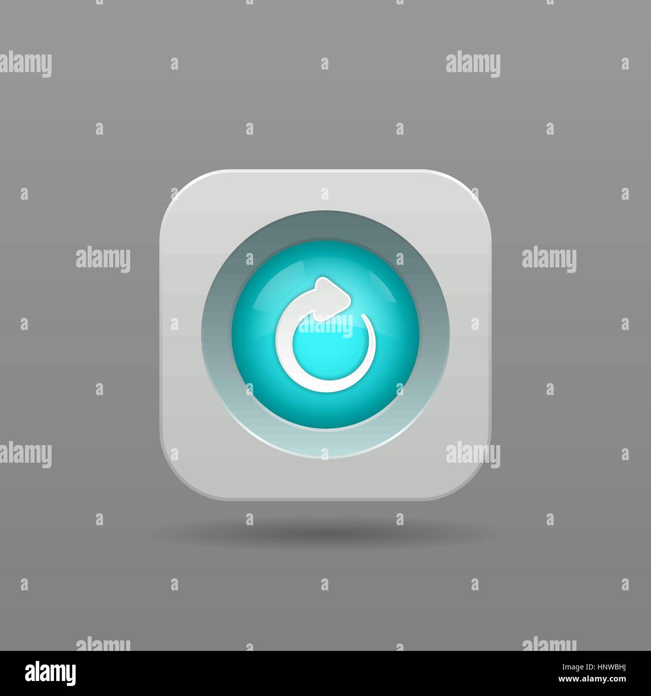 Refresh Button - Vector App Icon Stock Vector