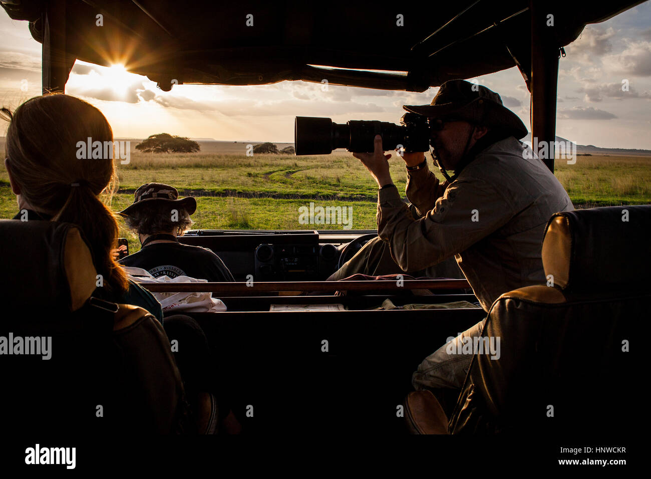 Safari, Chyulu Hills National Park, Kenya Stock Photo