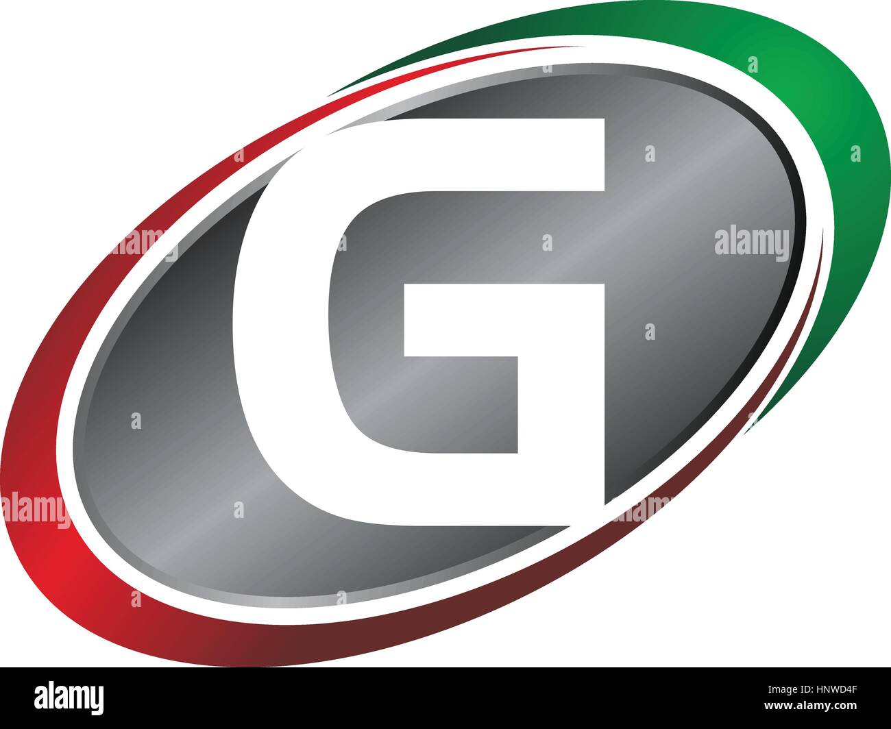 Swoosh Center Letter G Stock Vector Image & Art - Alamy