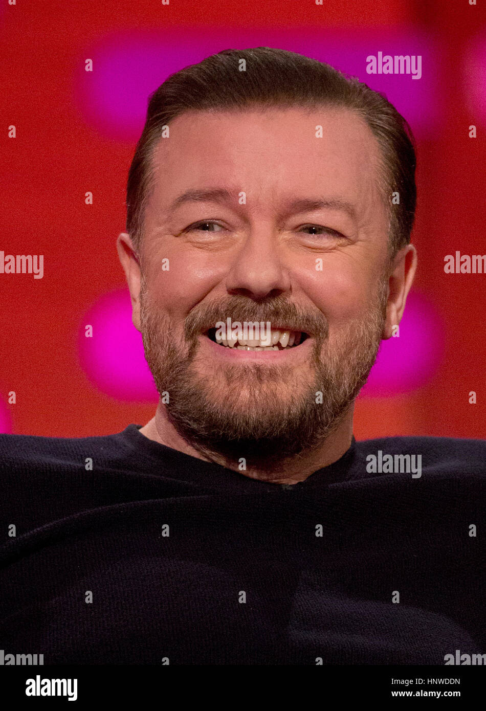 Ricky Gervais during filming of the Graham Norton Show at The London