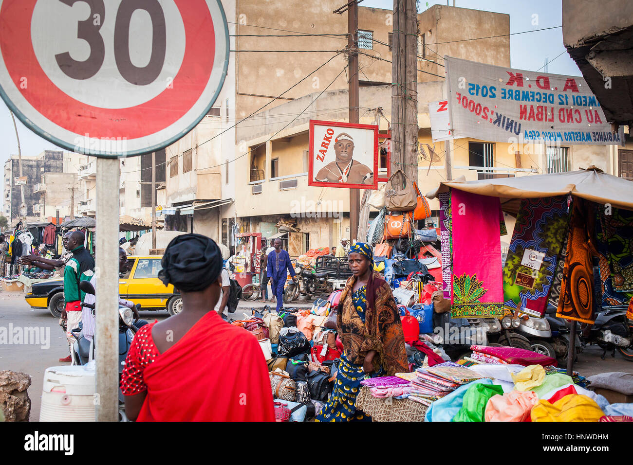 Sandaga market, Dakar, Senegal, West Africa, Africa Stock Photo Alamy