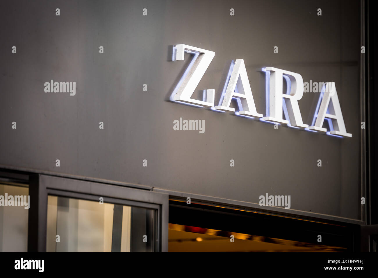 Zara retail shop birmingham Stock Photo