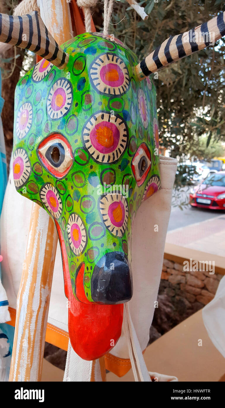 Hunde-Skulptur, Ibiza, Spanien. Stock Photo