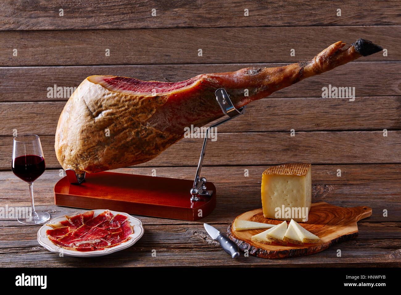 Iberian ham pata negra from Spain