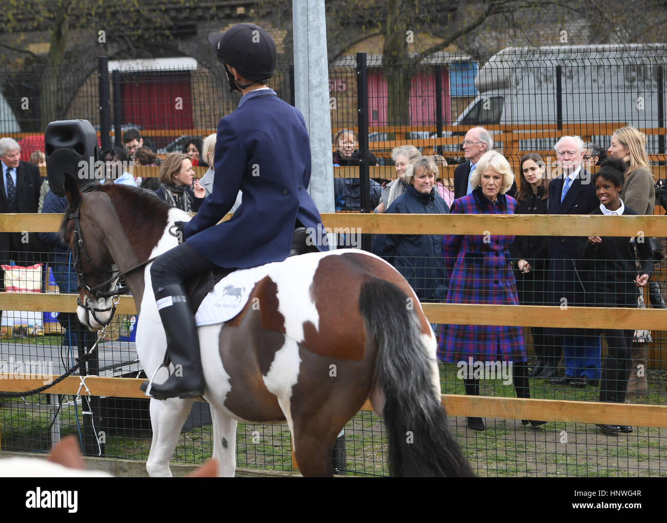 The Duchess of Cornwall, President of the Ebony Horse Club, visits the