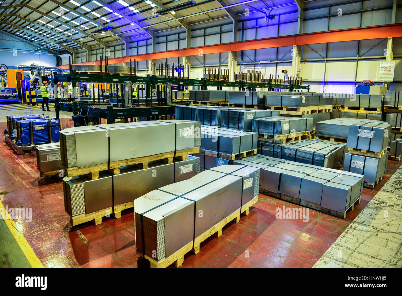 Steel blanks at Tata Steel's Wednesbury site in Willenhall