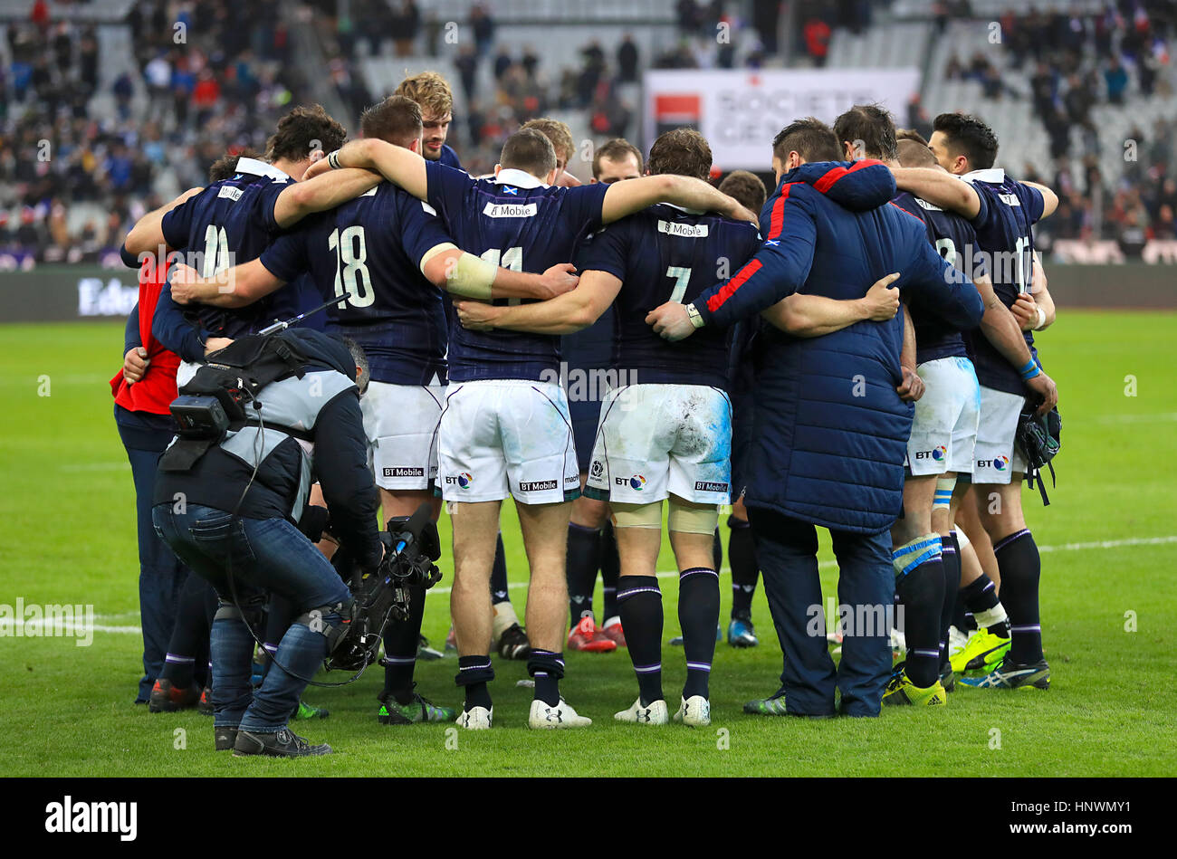 Scotland Rugby Huddle Scotland Team Huddle High Resolution Stock Photography and Images - Alamy