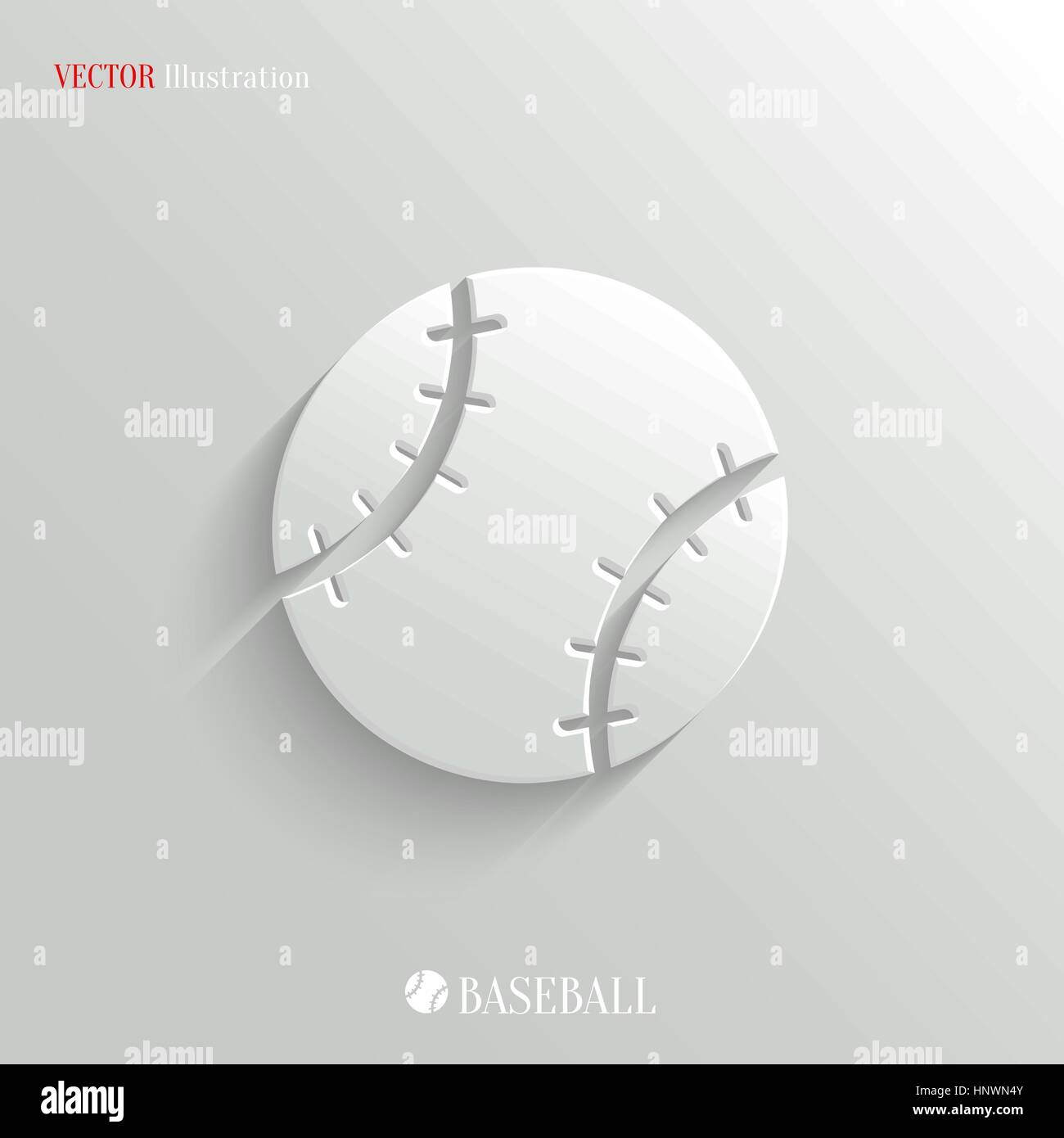 Baseball icon - vector web illustration, easy paste to any background ...