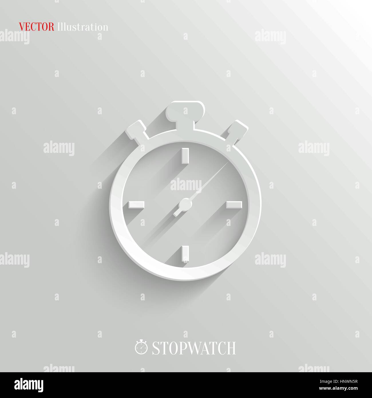 Stopwatch icon vector web illustration, easy paste to any background