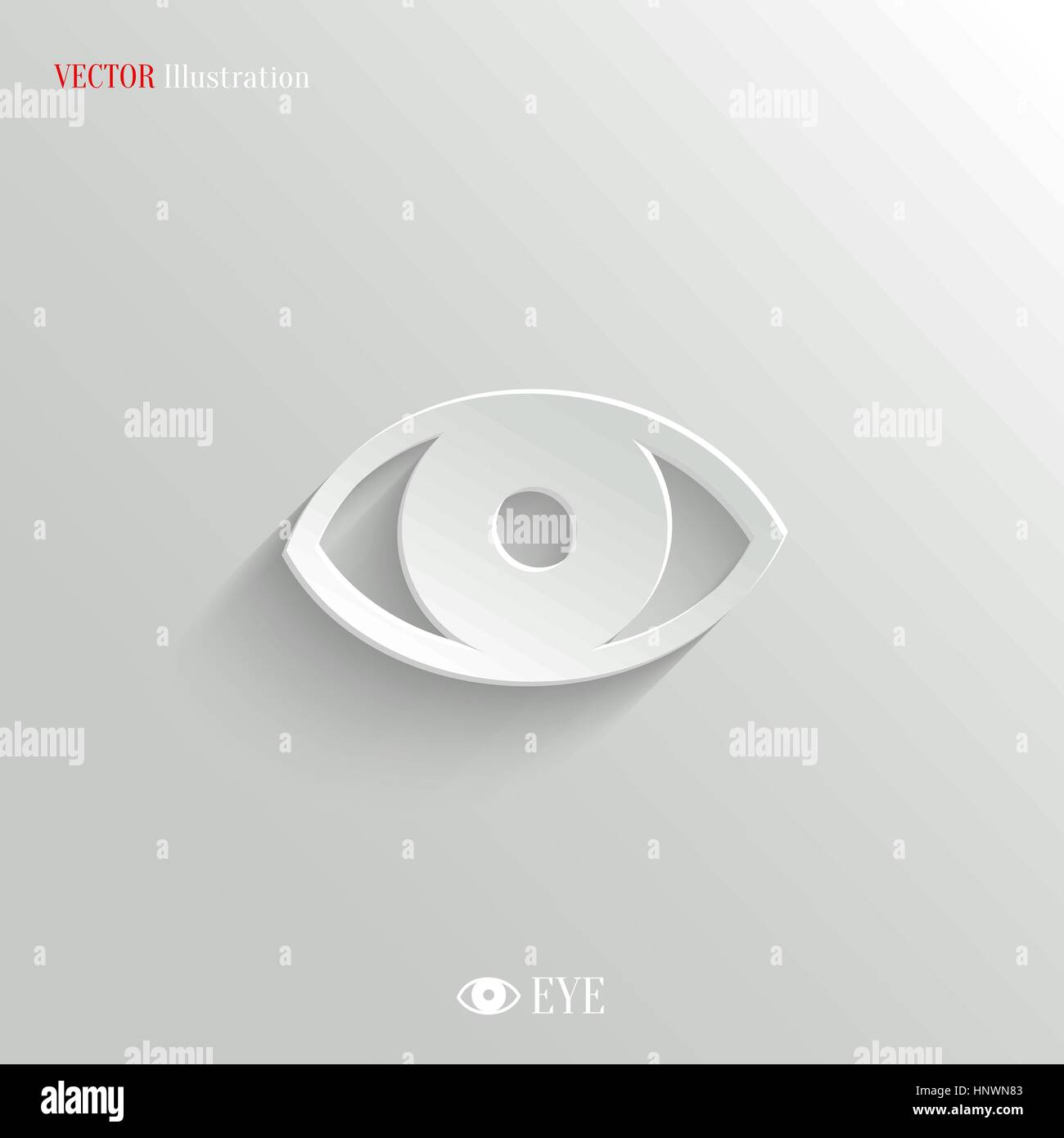 Eye icon - vector web illustration, easy paste to any background Stock ...