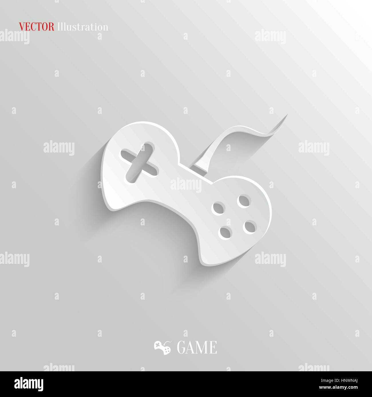 Video game icon - vector web illustration, easy paste to any background Stock Vector