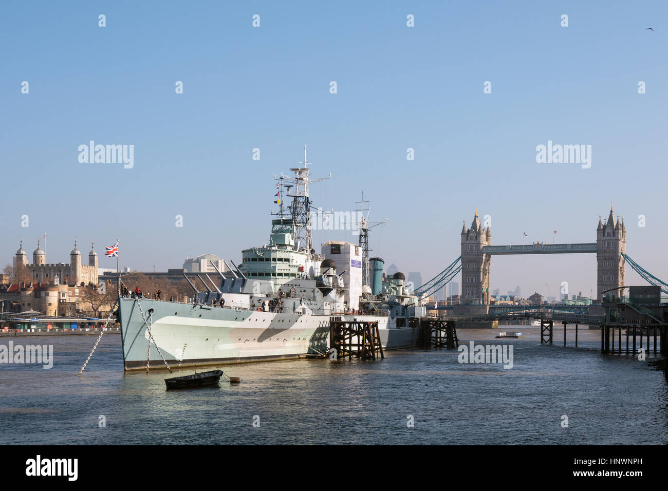 HMS Belfast Stock Photo