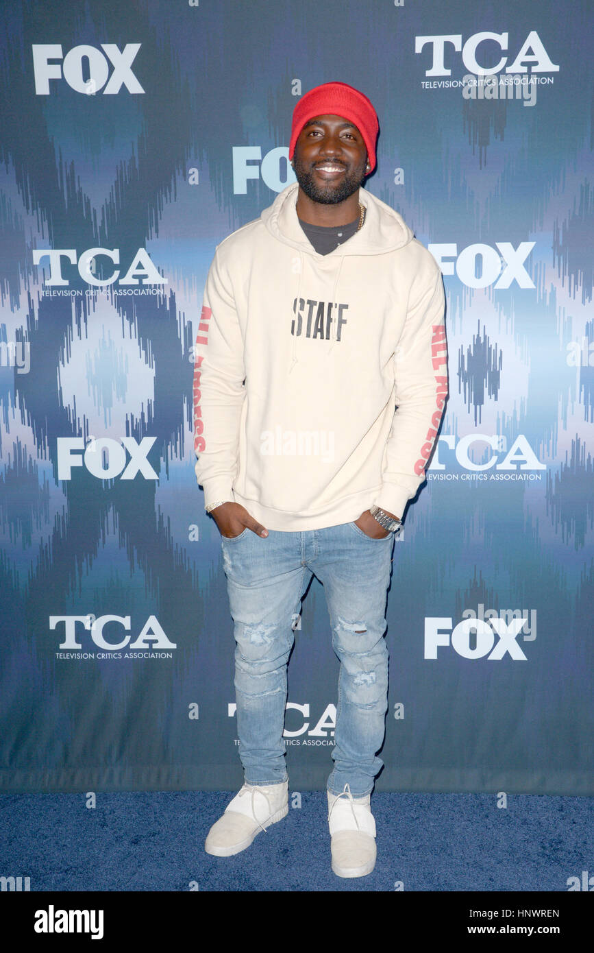Shamier Anderson attending the Fox Winter TCA 2017 All-Star party, held ...