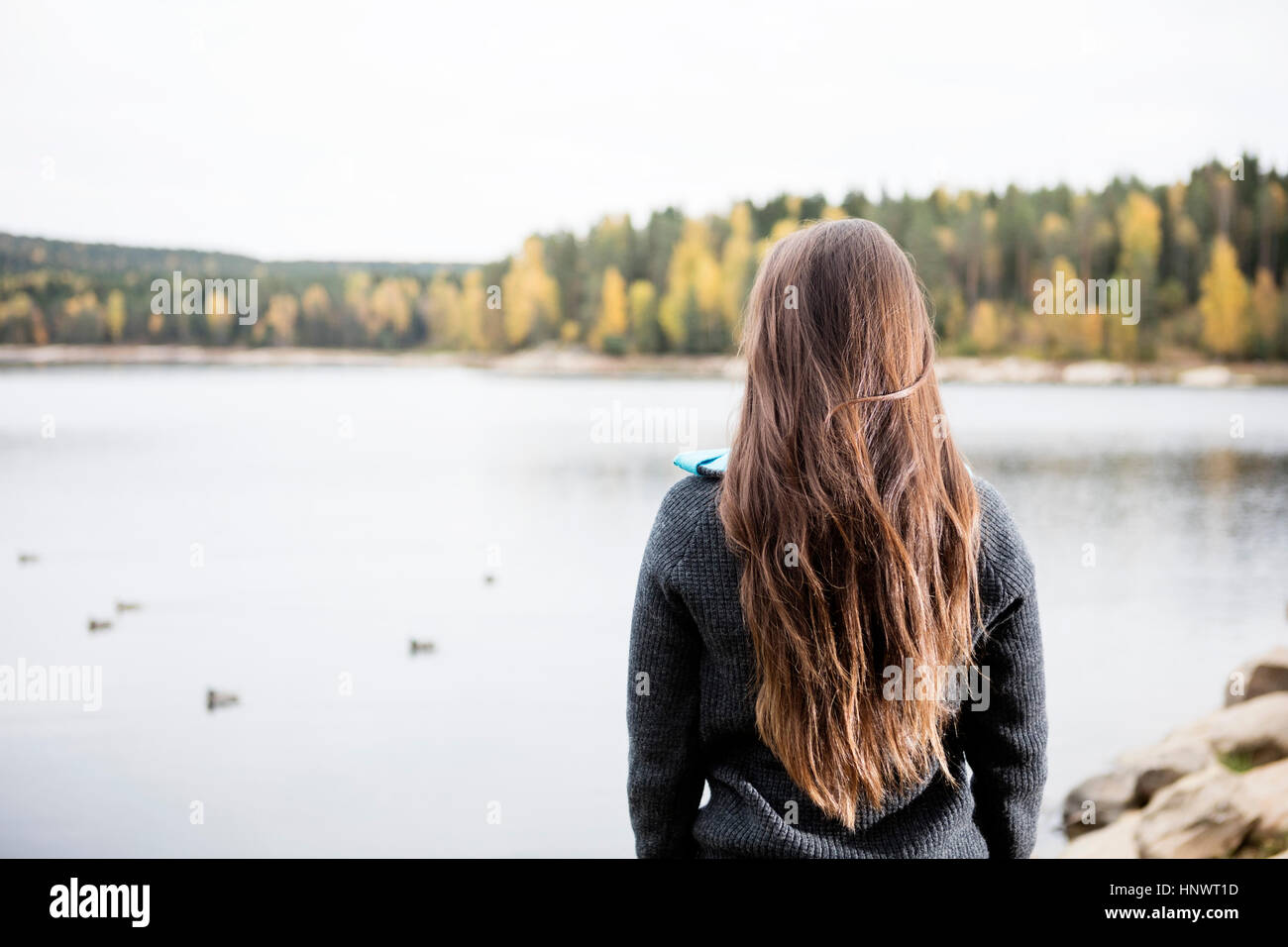 Woman and rear view hi-res stock photography and images - Alamy