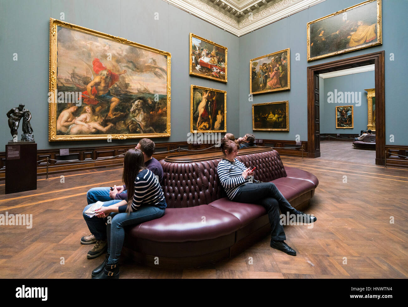 Interior Of Paintings Gallery At Gemsldegalerie Alte Meister