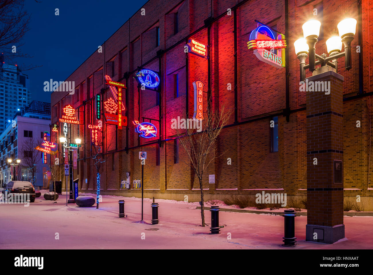 vintage neon signs outdoor neon sign museum fourth st promenade