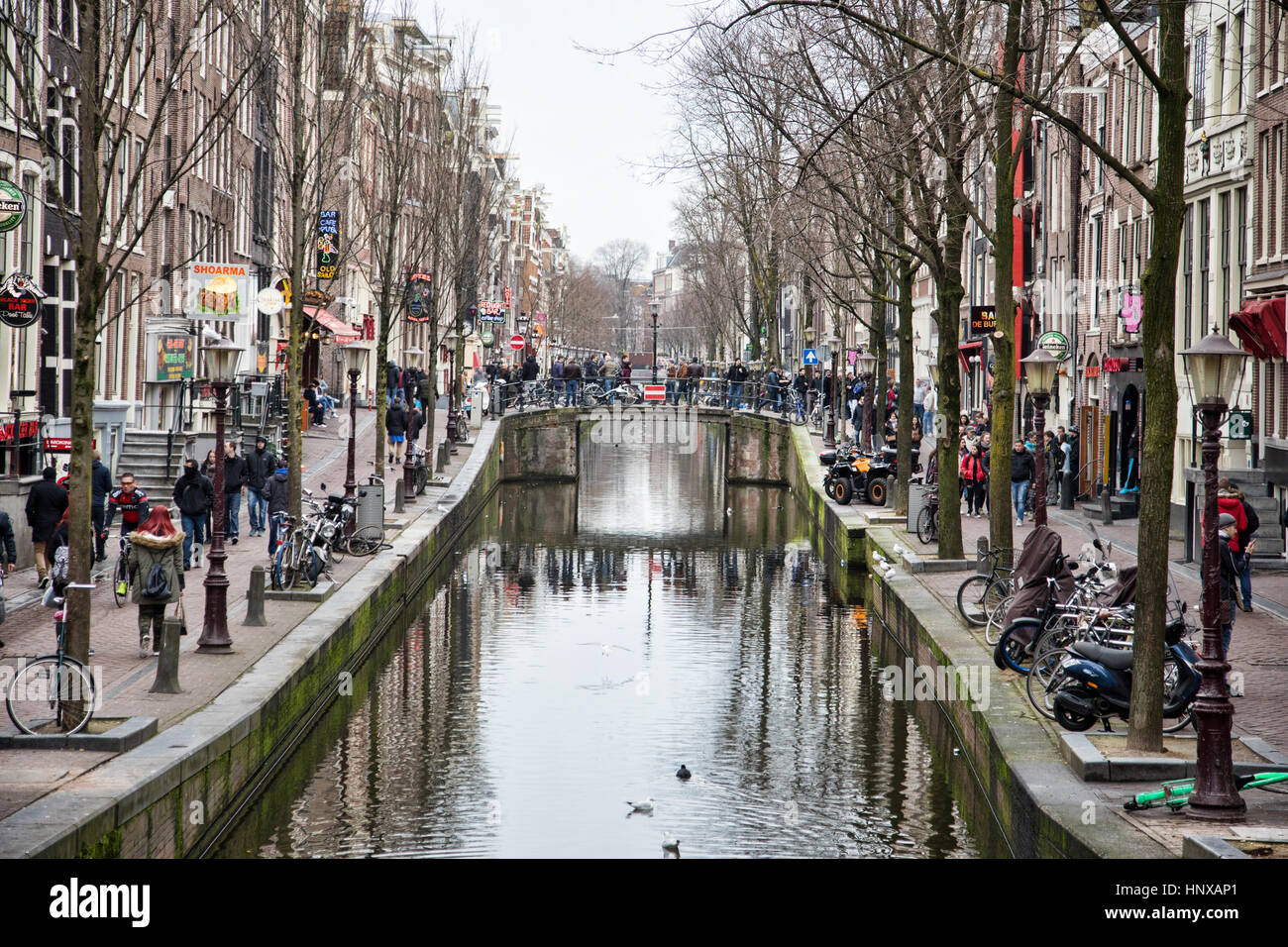 Street scenes Amsterdam - Holland. Stock Photo