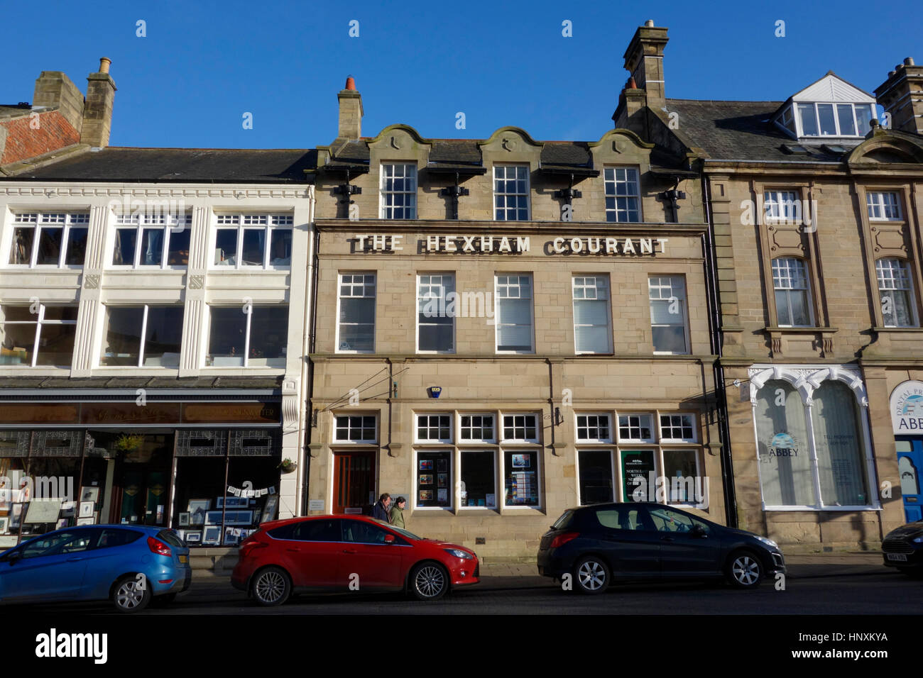 The offices of The Hexham Courant newspaper Stock Photo
