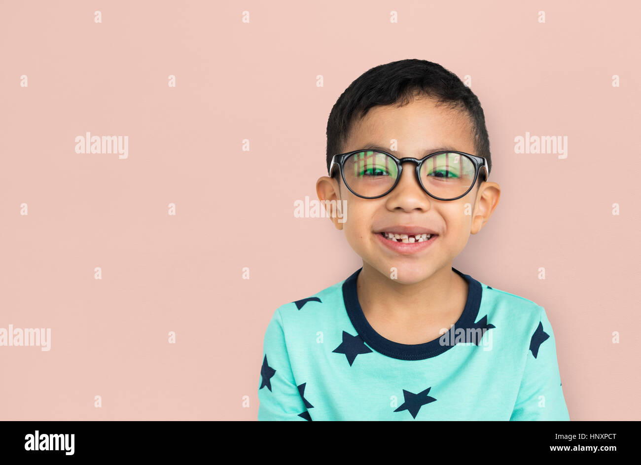 Little Boy Wearing Glasses Concept Stock Photo - Alamy