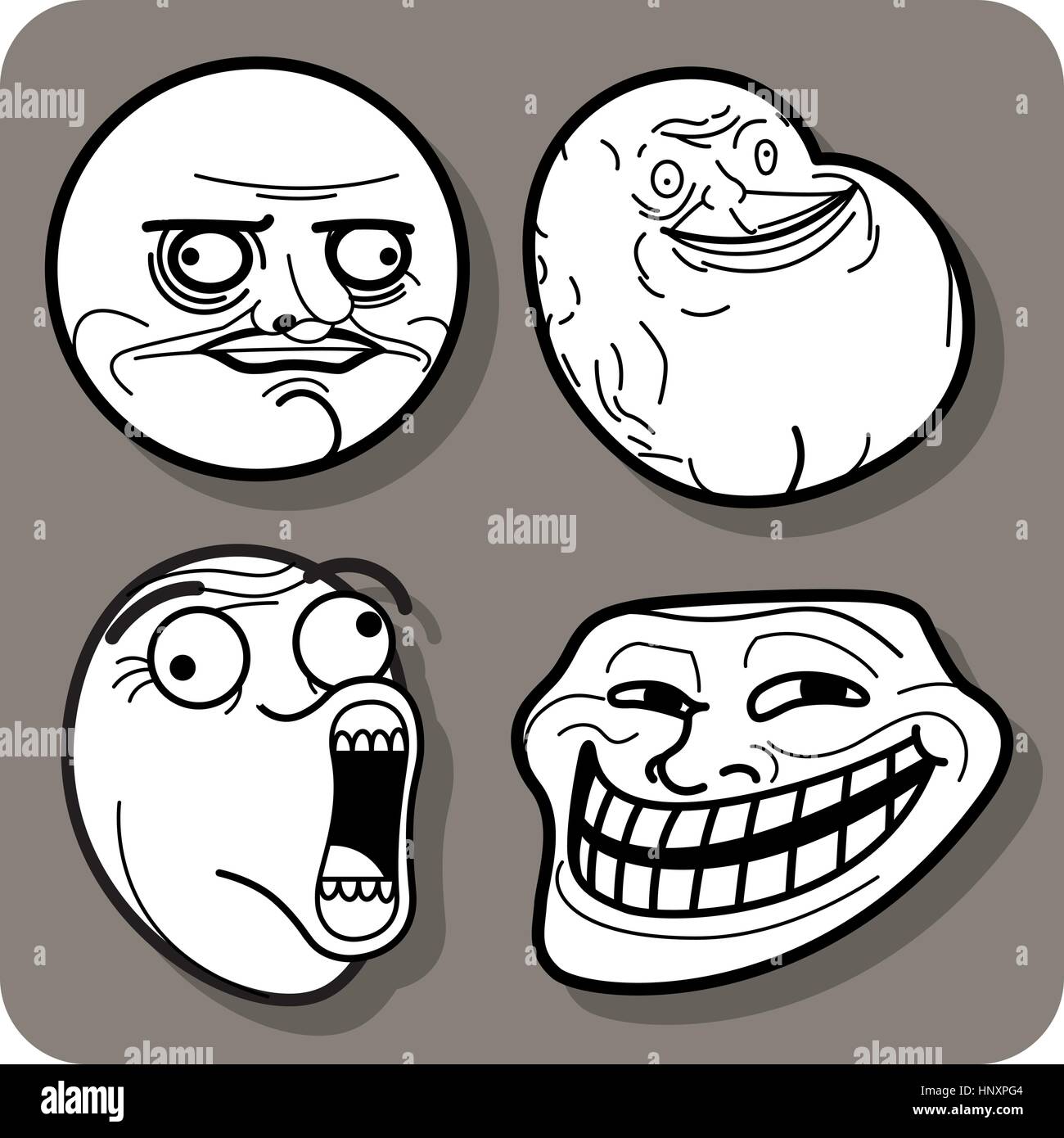 Meme Face Stock Illustrations – 3,632 Meme Face Stock Illustrations,  Vectors & Clipart - Dreamstime