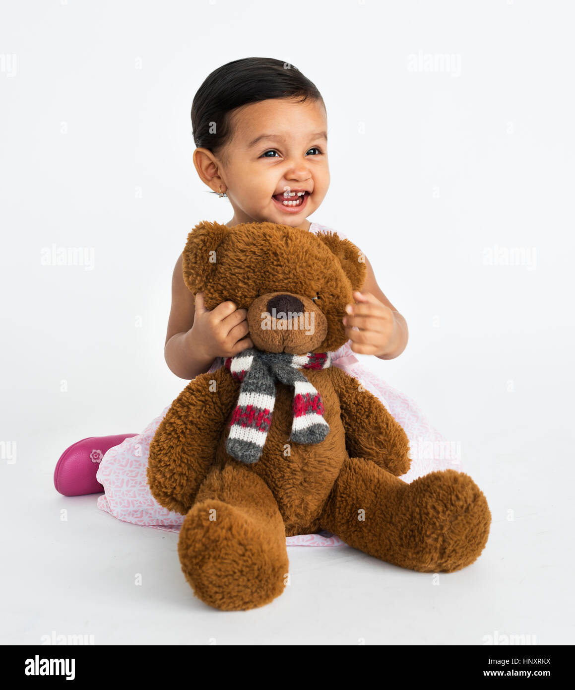 Girl Cheerful Studio Portrait Concept Stock Photo - Alamy