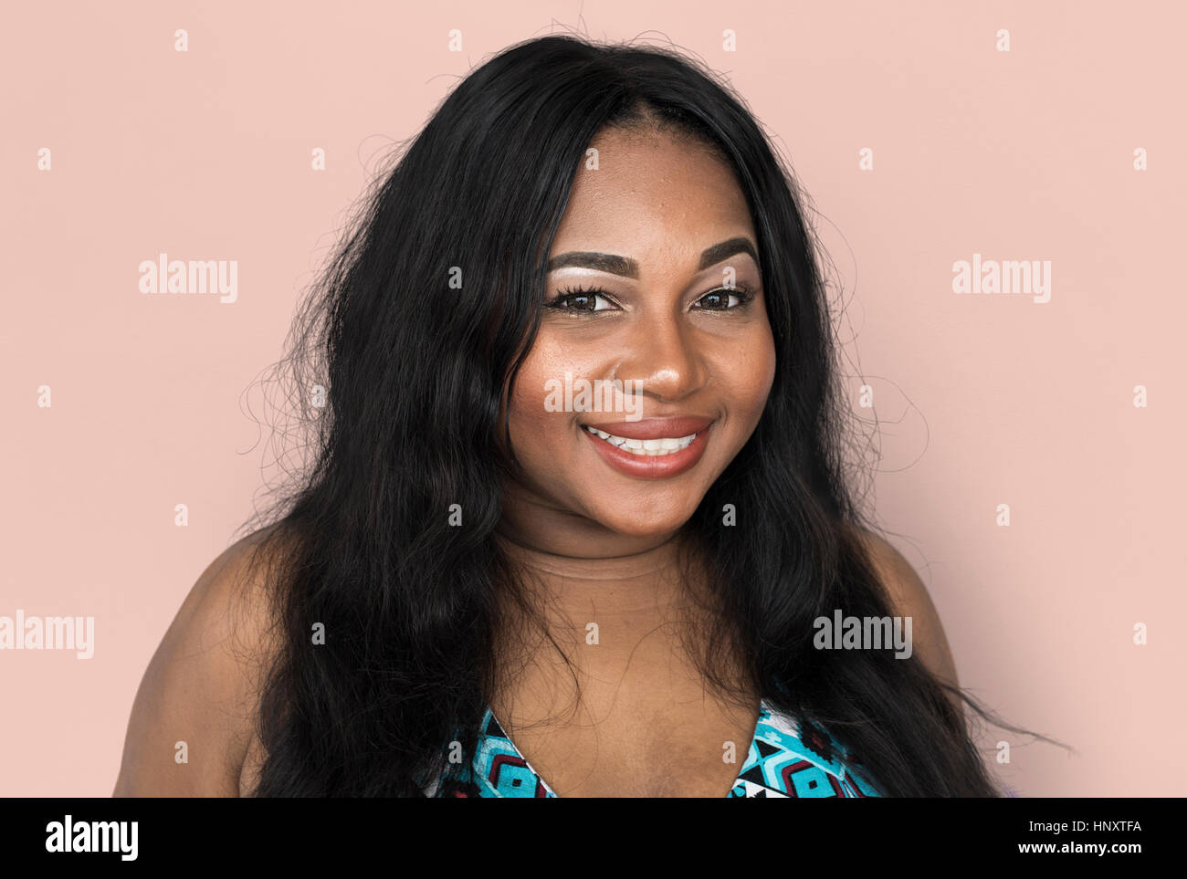 African Woman Smiling Happiness Portrait Concept Stock Photo - Alamy