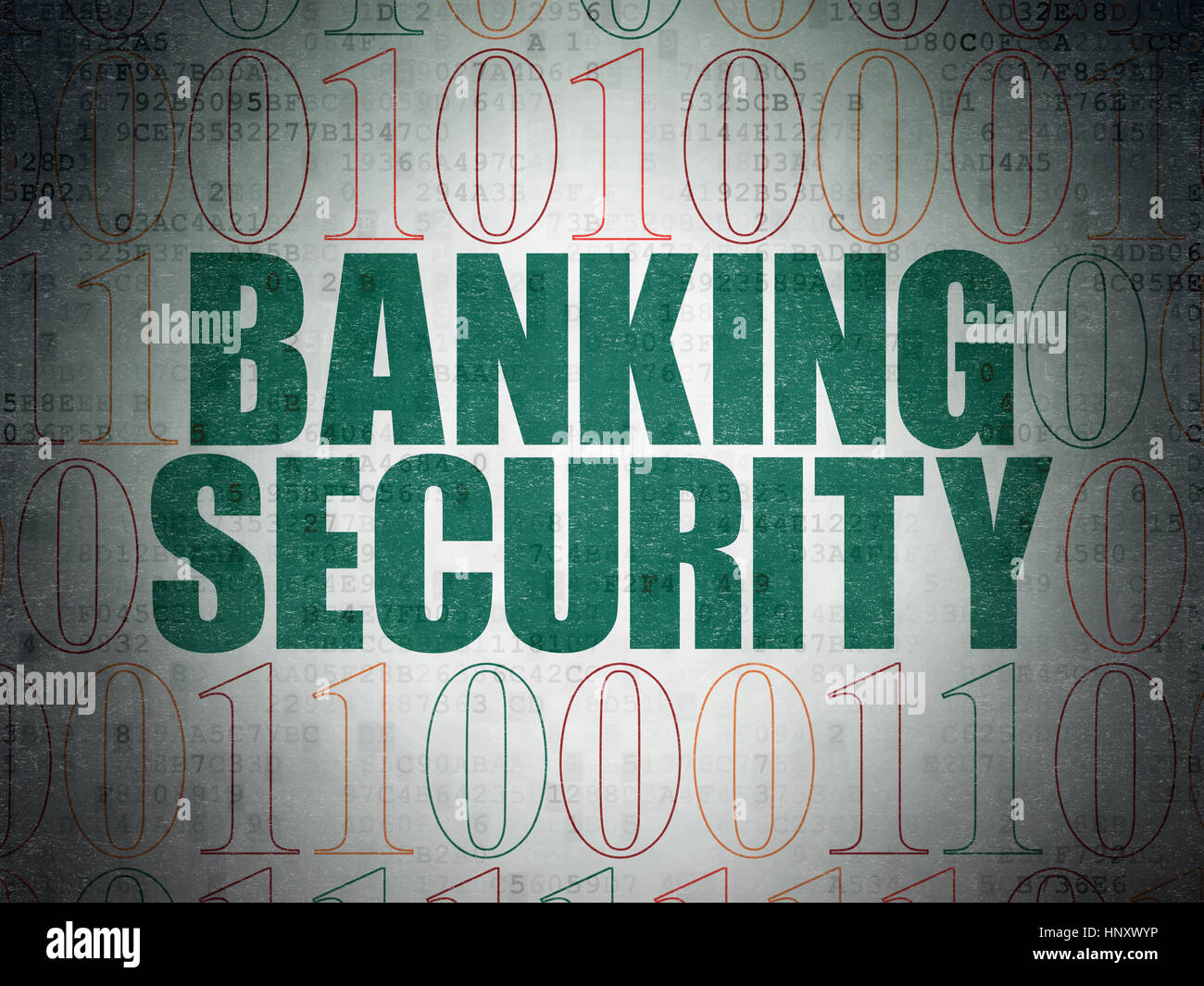 Banking Protection Protection concept: Banking Security on Digital Data Paper background ...