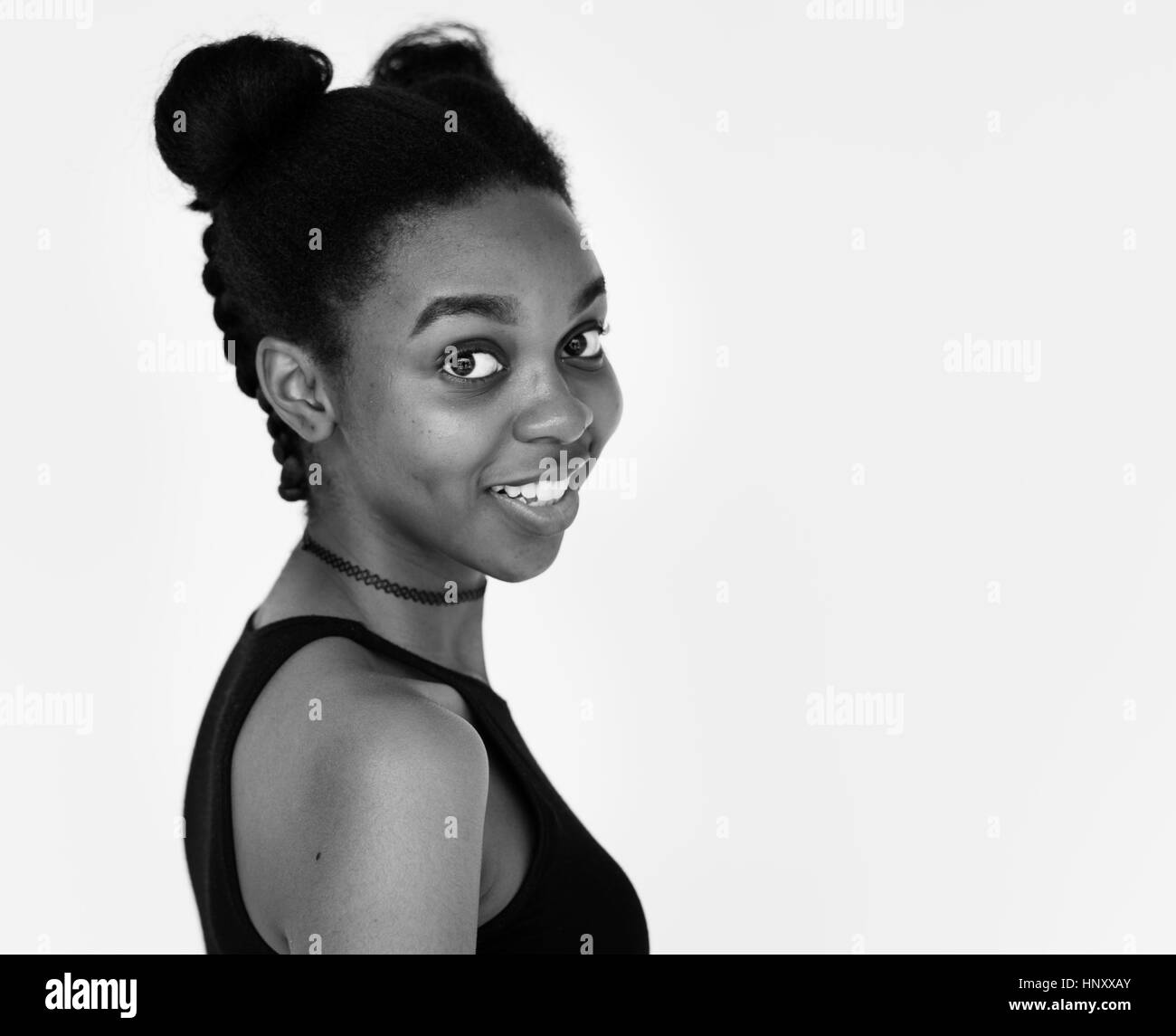 Studio People Shoot Portrait Isolated on White Stock Photo - Alamy