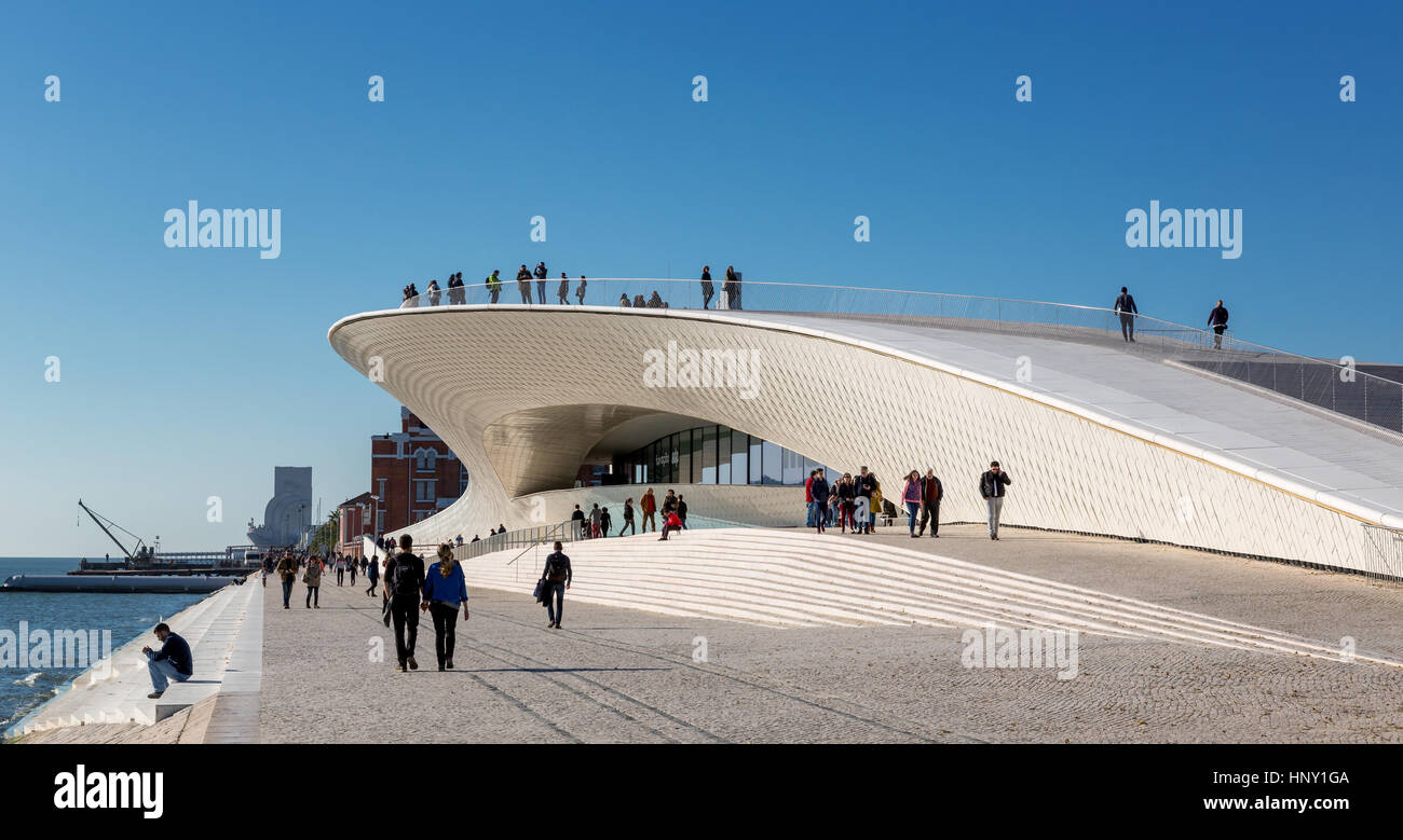 MAAT, Museum of Art, Architecture and Technology, Belém district, Lisbon, Portugal Stock Photo