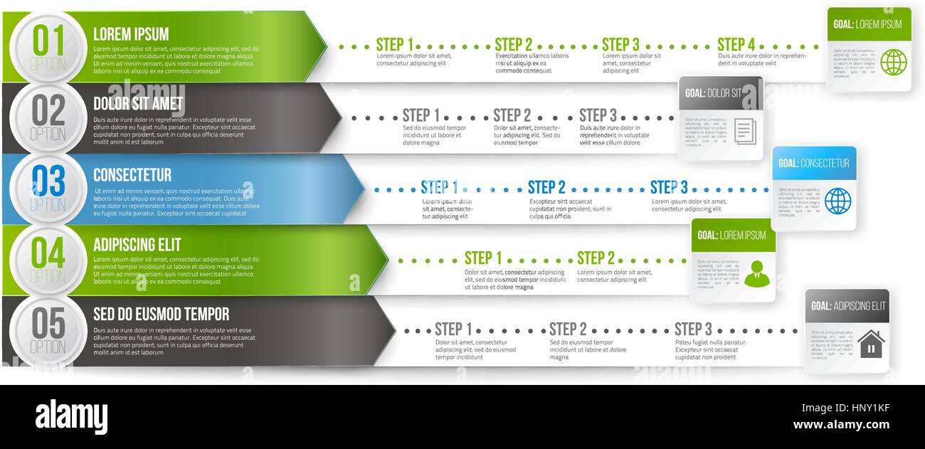 Timeline Infographic Template Stock Vector