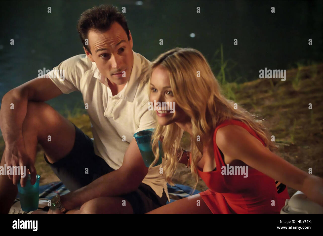 AMERICAN REUNION 2012 Universal Pictures film with Katrina Bowden and Chris Klein Stock Photo