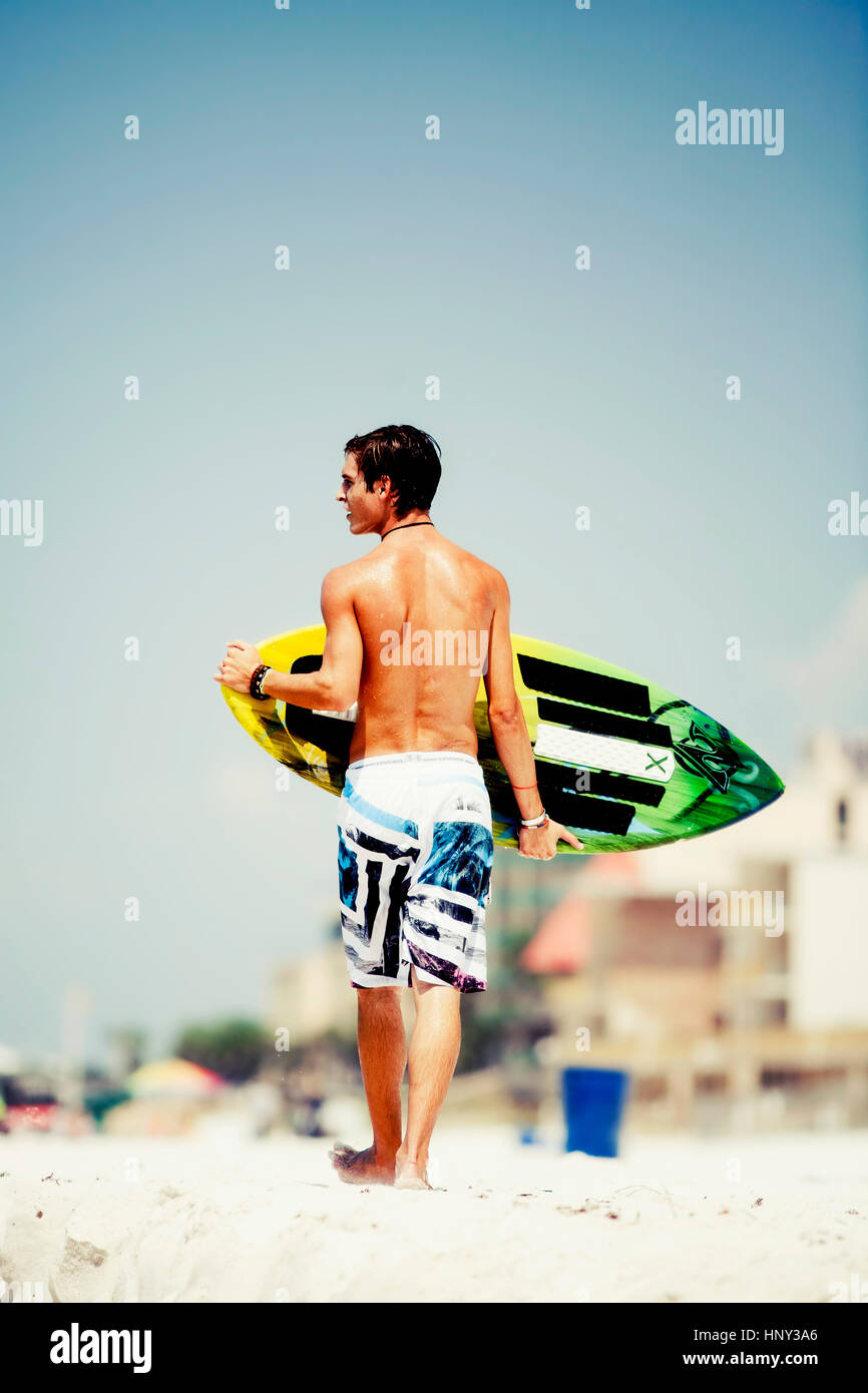 Candid teen on beach hi-res stock photography and images - Alamy