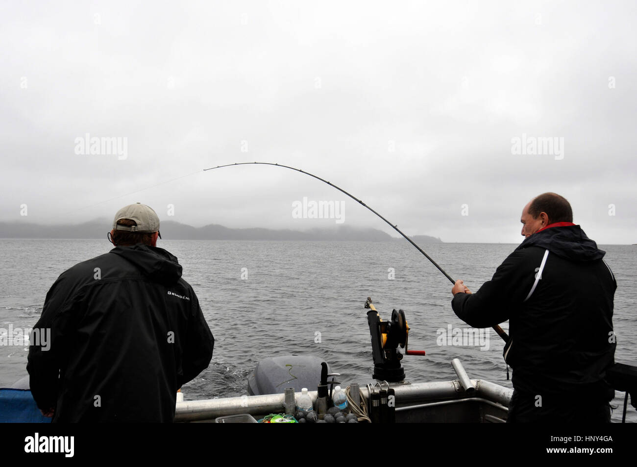 Salmon fishing in Ketchikan, Alaska Stock Photo Alamy