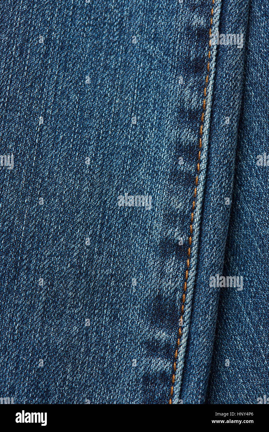 Stitches on jeans texture dark blue color. Jeans textile background ...