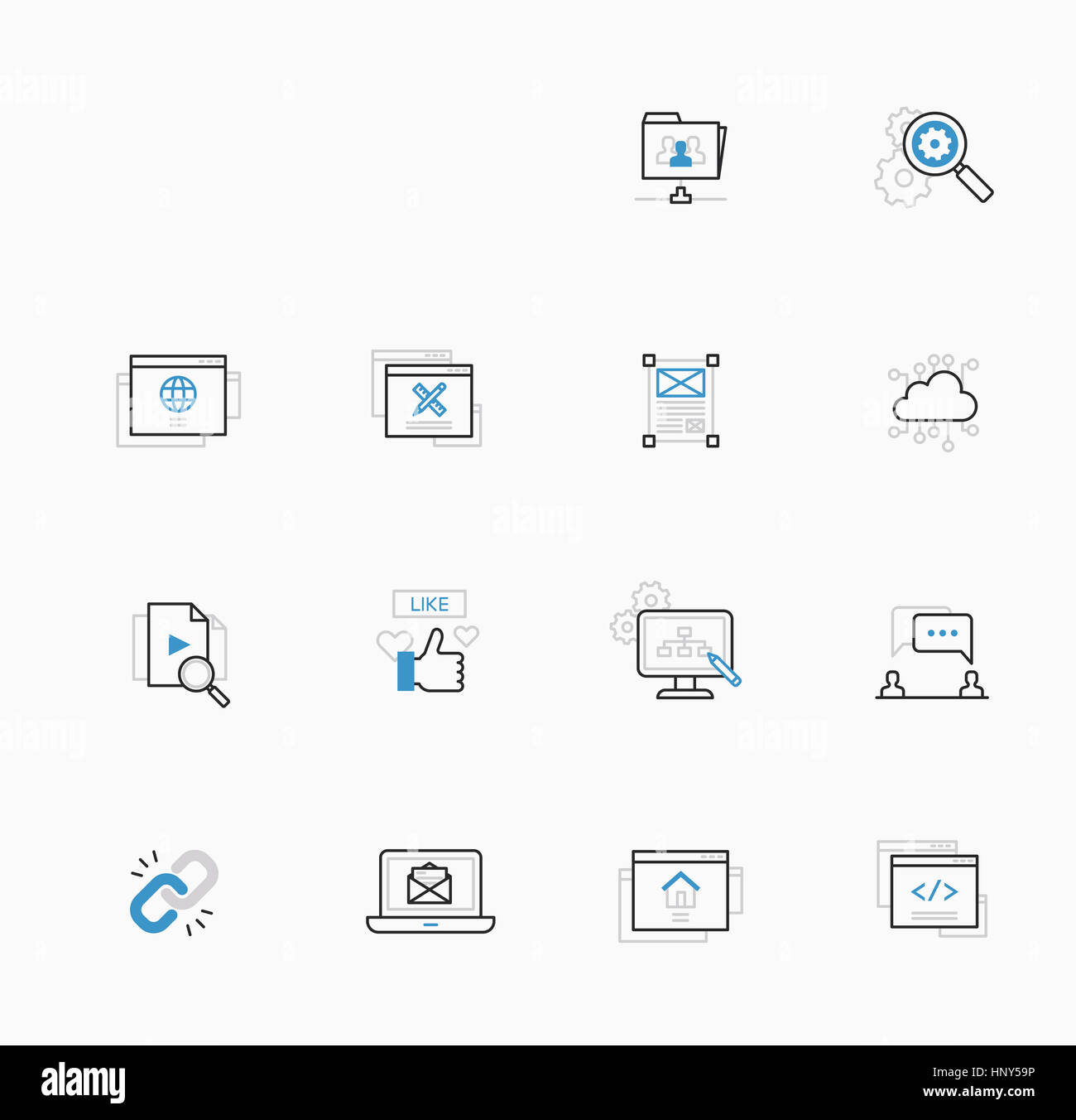 Various icon set Stock Photo - Alamy