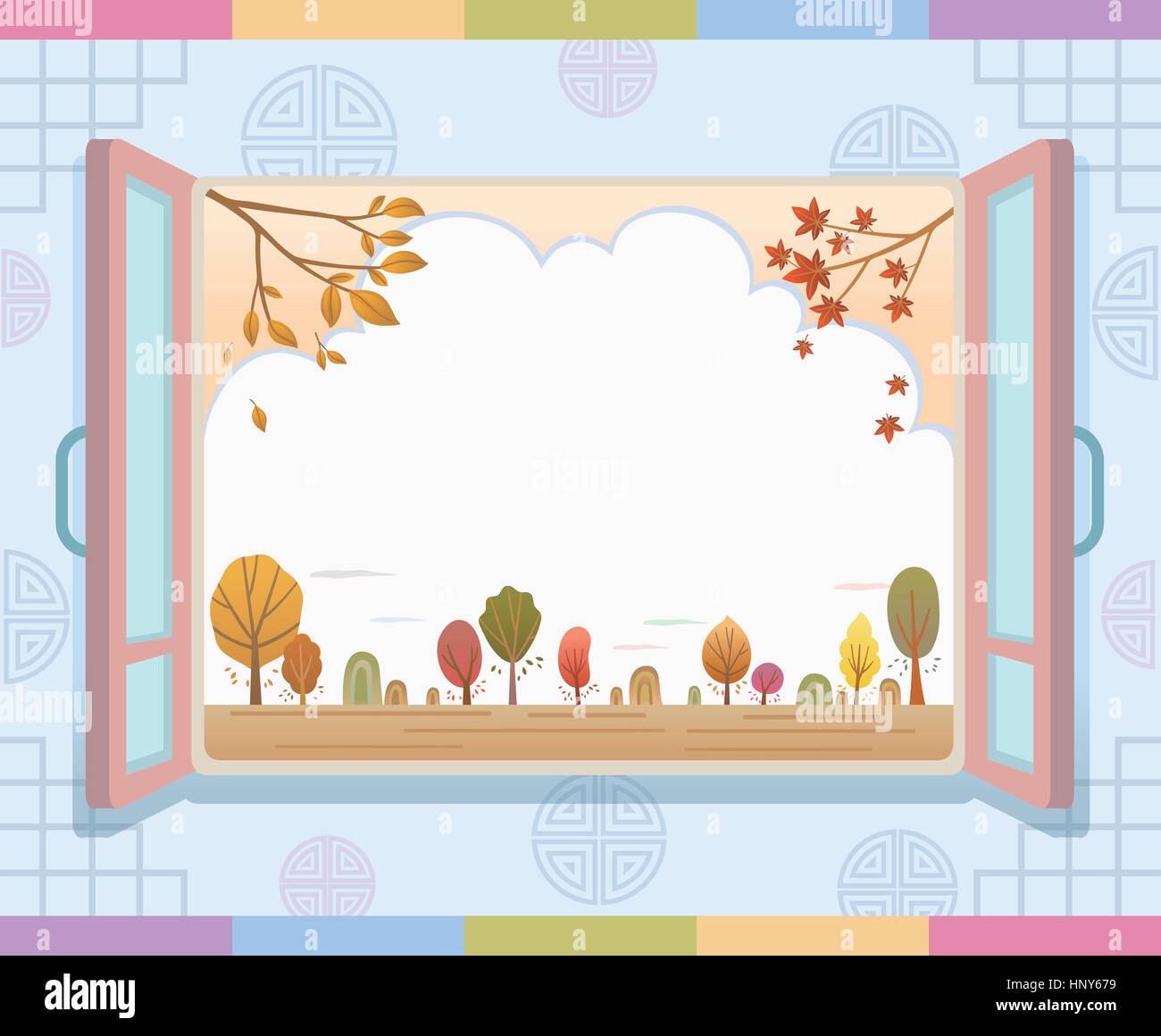 Open window fall colors hi-res stock photography and images - Alamy