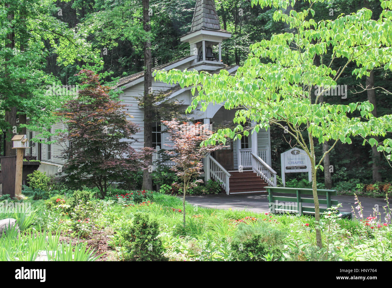 Chapel in Dollywood in Pigeon Forge, Tennessee Stock Photo
