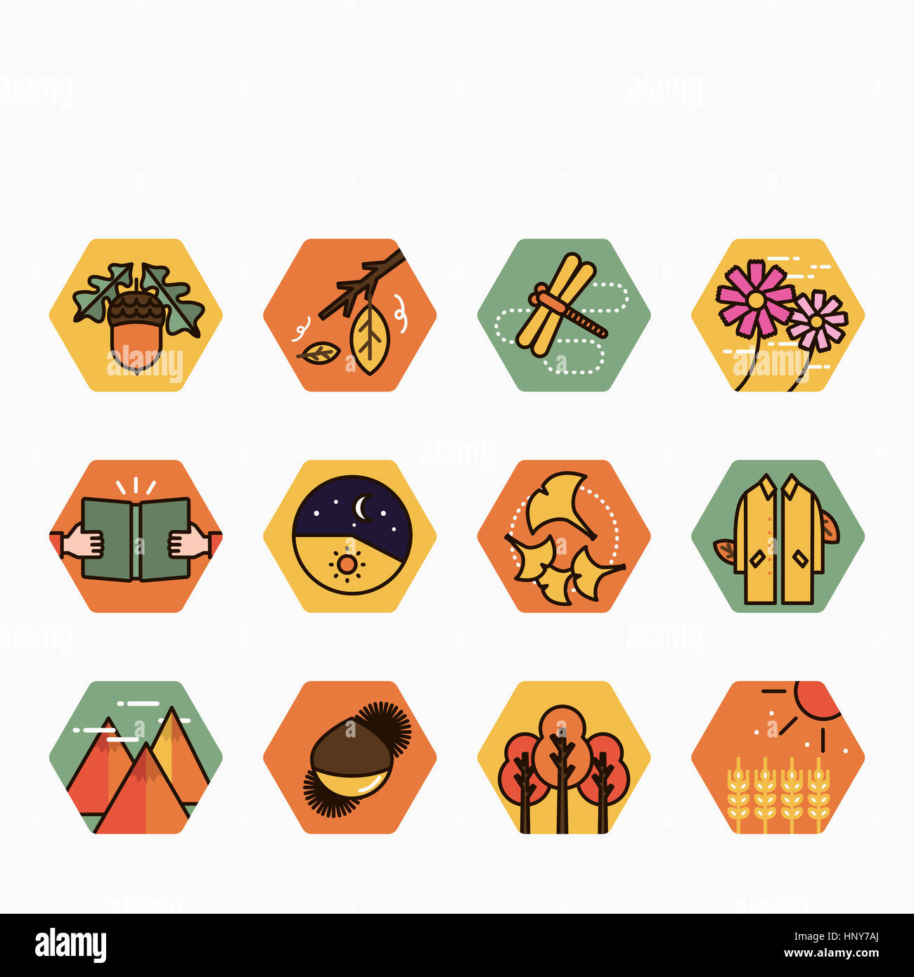 Autumn leaves moon Cut Out Stock Images & Pictures - Alamy