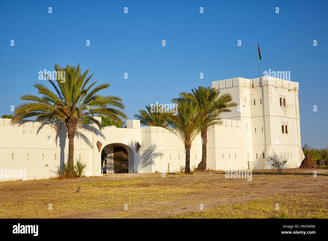 Namutoni camp, Etosha National Park, Namibia, Africa Stock Photo