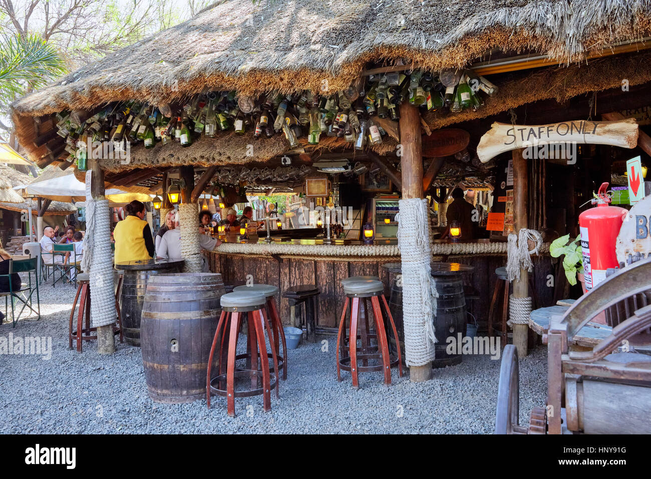 Joe's Beerhouse Restaurant Bar and Pub, Windhoek, Namibia, Africa Stock