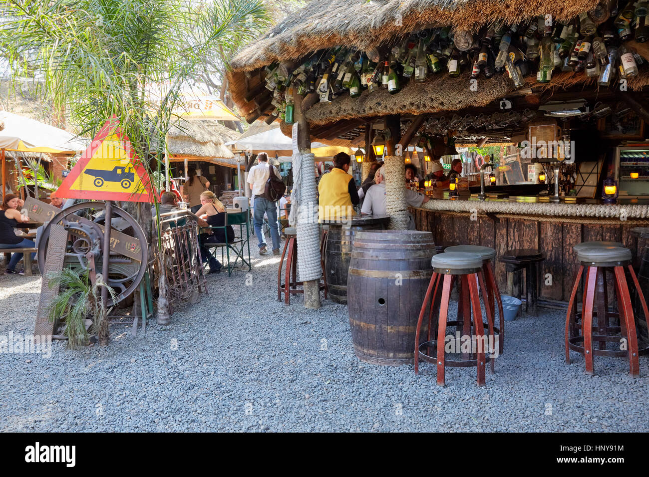 Joe's Beerhouse Restaurant Bar and Pub, Windhoek, Namibia, Africa Stock