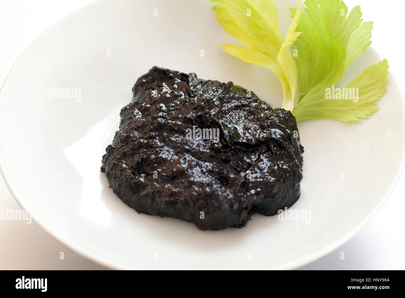 Fermented blacksoybean sauce (Douchi) Stock Photo
