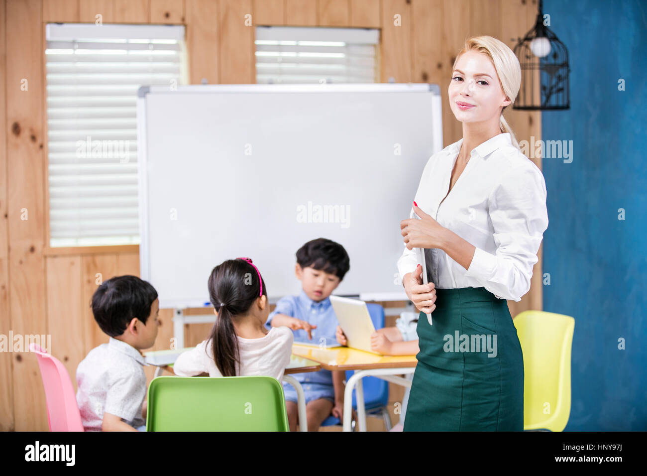 Foreign teacher hi-res stock photography and images - Alamy