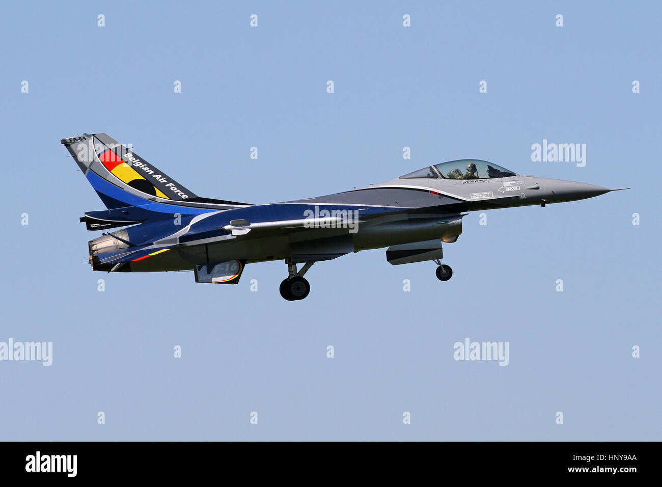 Belgian air force f 16 solo display hi-res stock photography and images ...