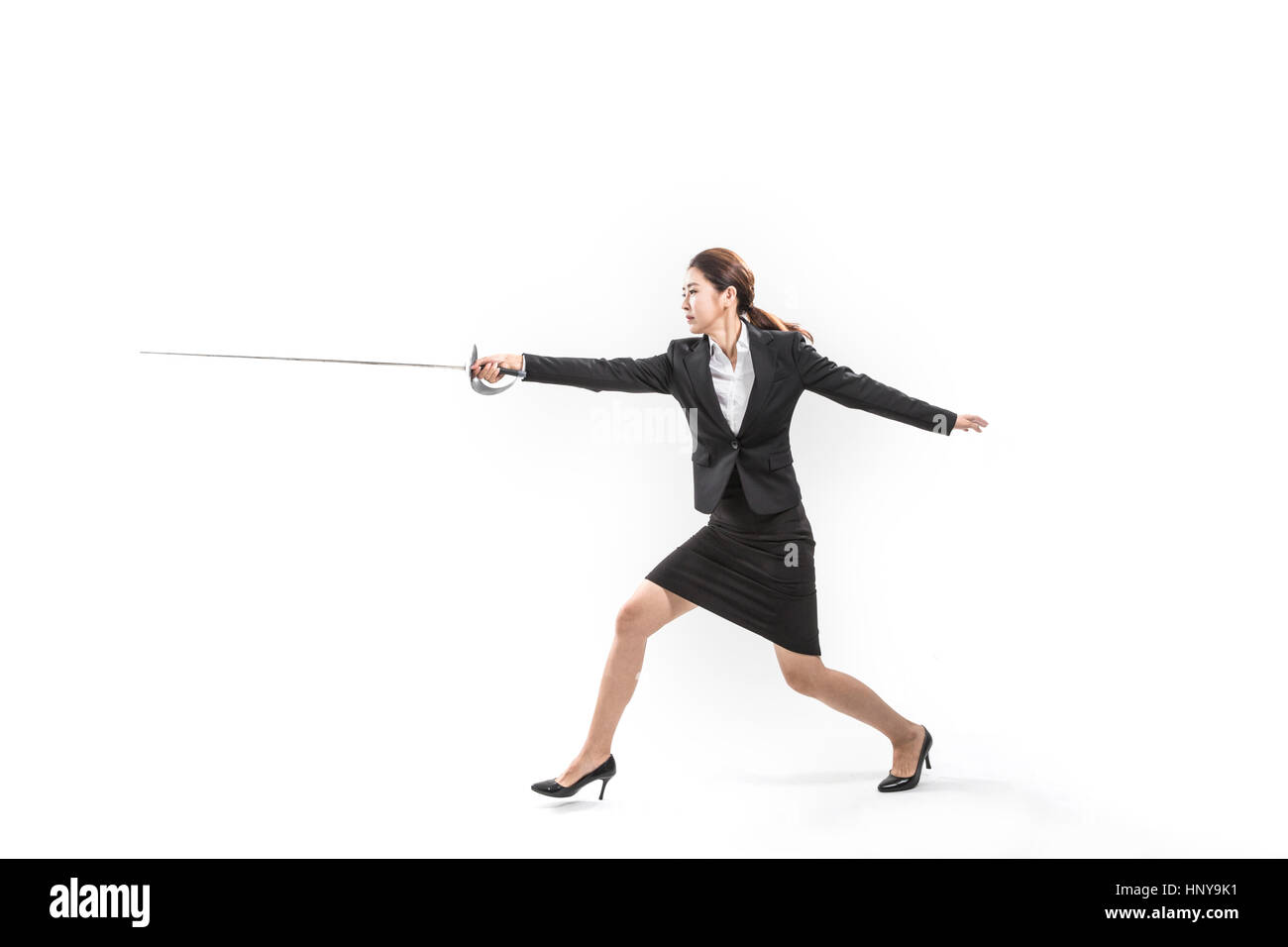 Sword fencing Cut Out Stock Images & Pictures Alamy